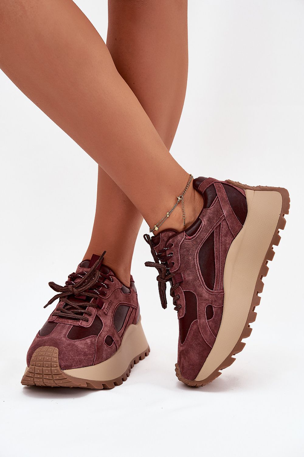   Buty Sportowe Model Big Star SS274625 HI-POLY SYSTEM Bordo - Step in style 