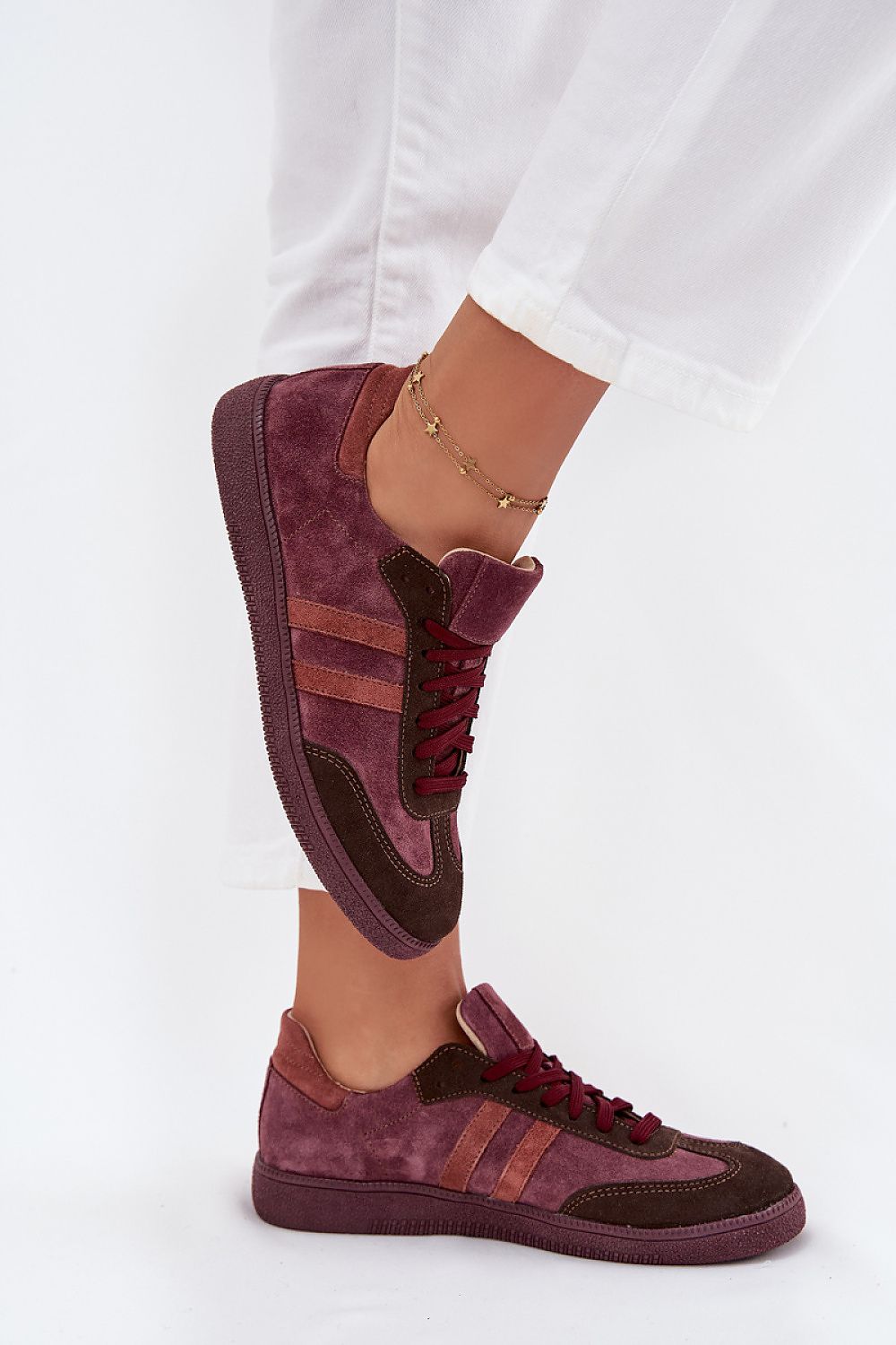   Buty Sportowe Model Zazoo N1068 Bordo - Step in style 