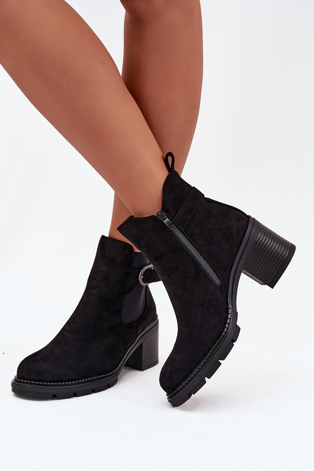   Botki Model Melara DA153P Black - Step in style 