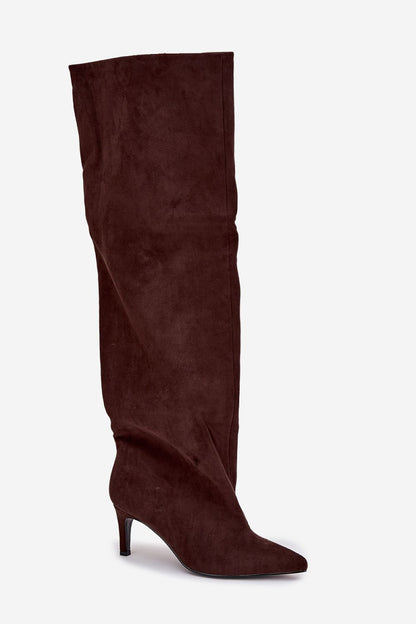   Kozaki Model Mavilla CLS-580 Czekolada Zamsz - Step in style 