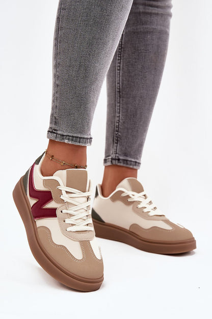   Buty Sportowe Model Givelle 9166 Beige - Step in style 