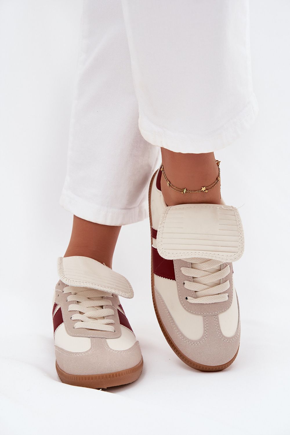   Buty Sportowe Model Ardira BL588P Bordo - Step in style 