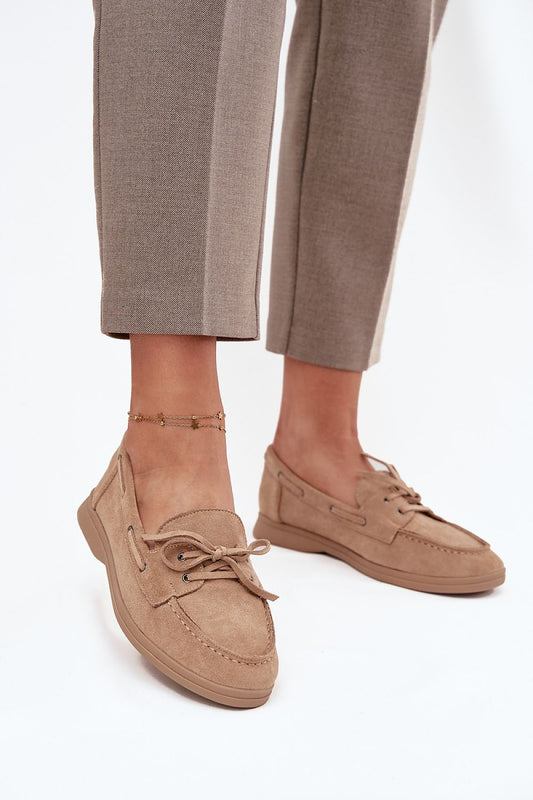   Mokasyny Model Zalina 22-374 Beige - Step in style 