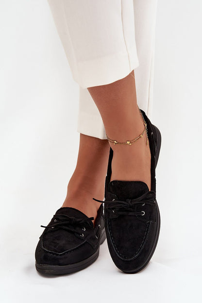   Mokasyny Model Zalina 22-374 Black - Step in style 