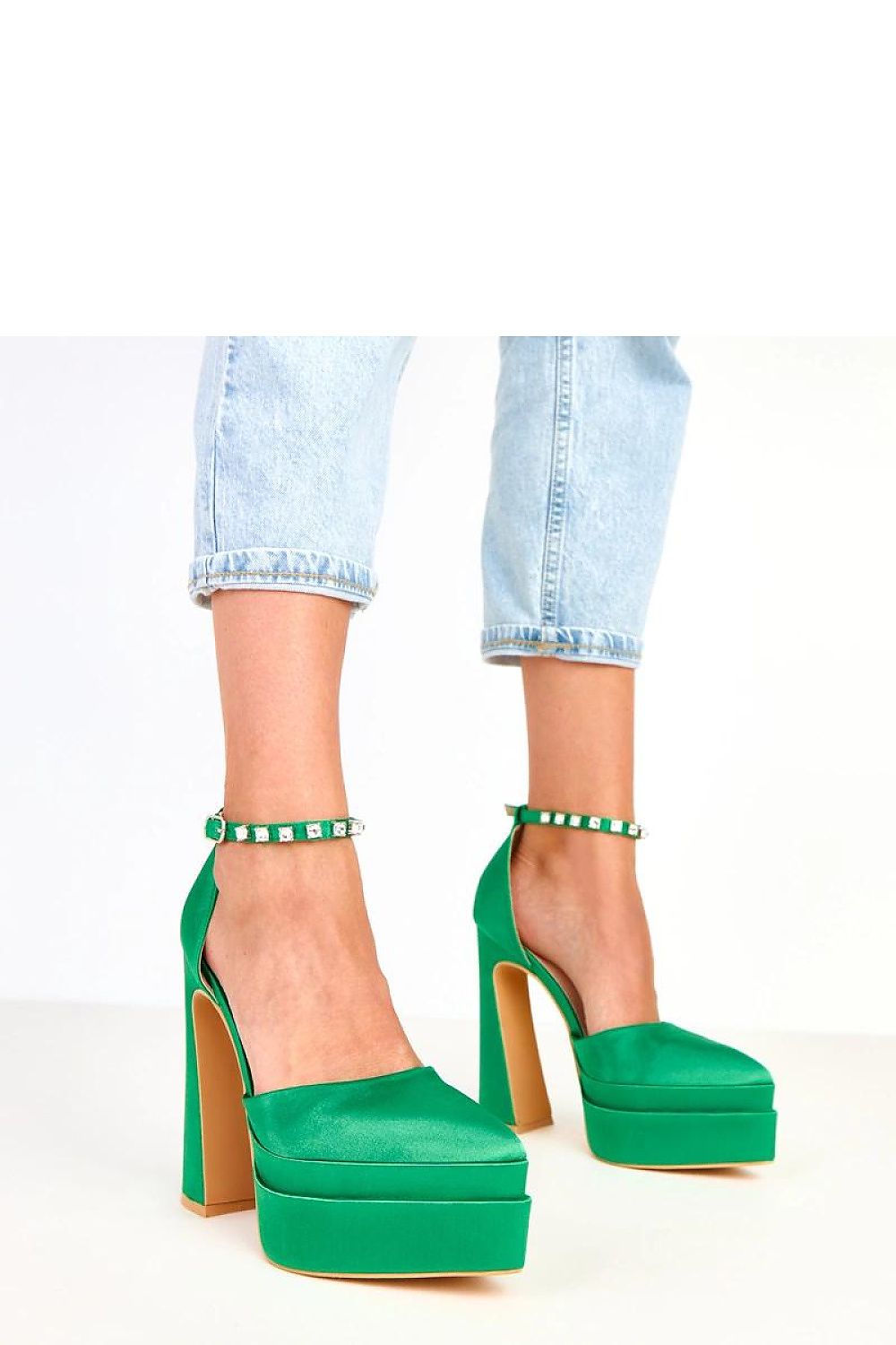   Czółenka Model Tolani YES-3062-8 Green - Solea 