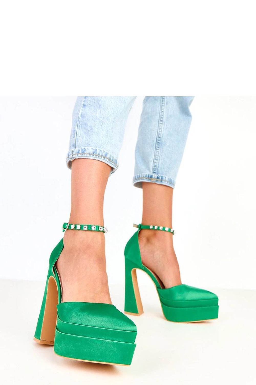   Czółenka Model Tolani YES-3062-8 Green - Solea 