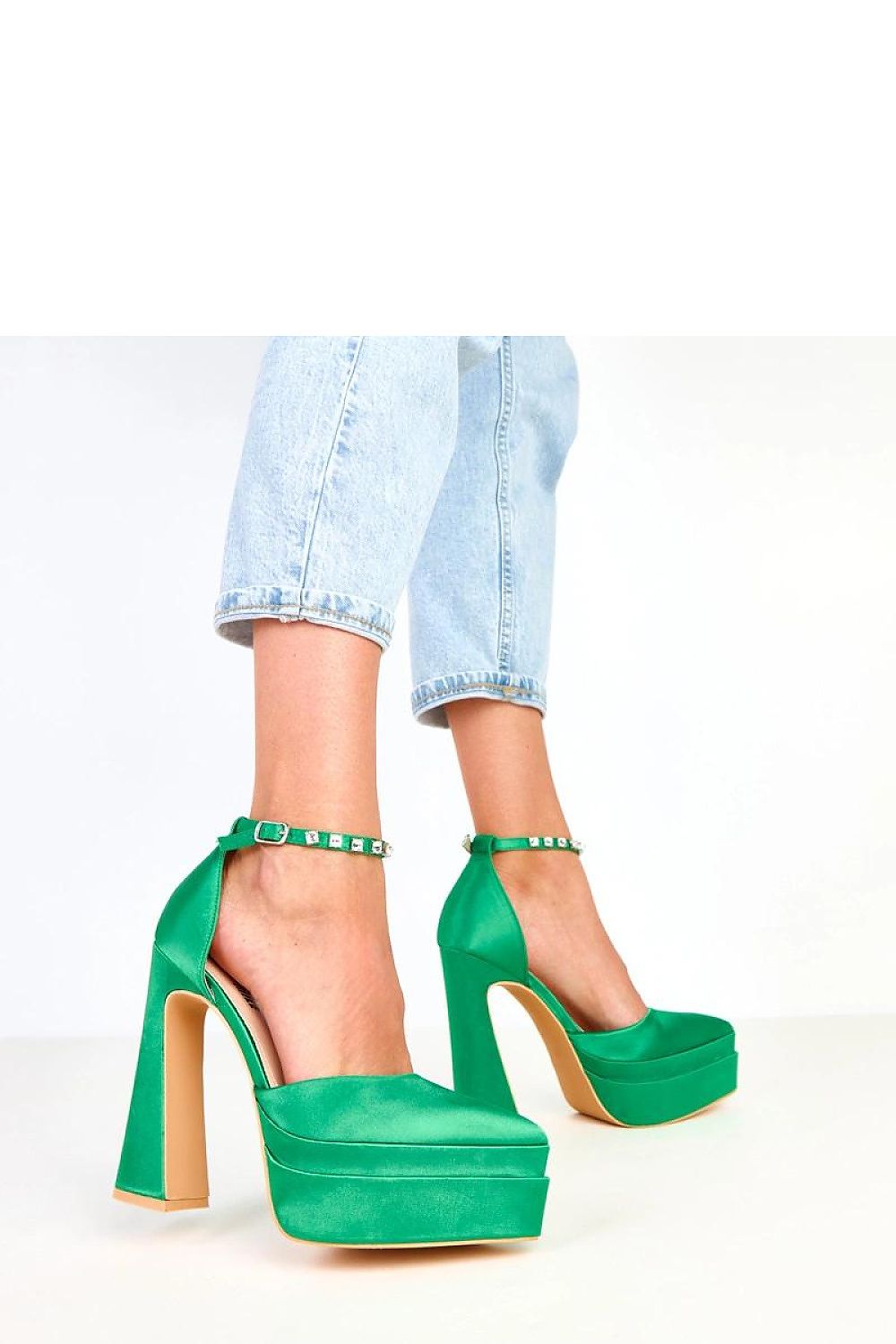   Czółenka Model Tolani YES-3062-8 Green - Solea 