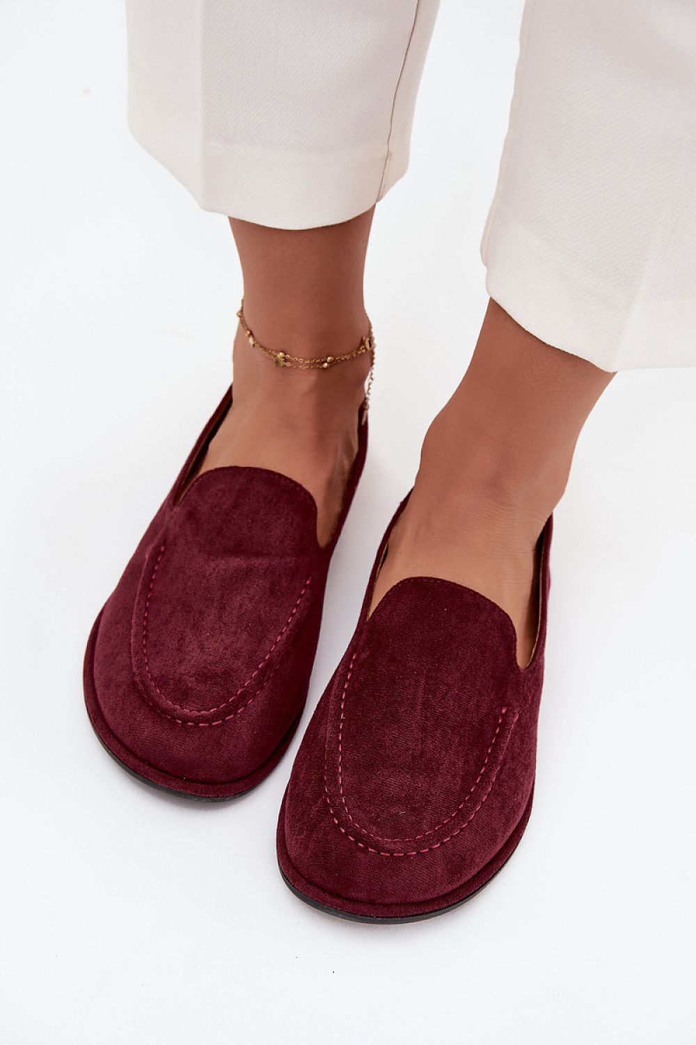   Mokasyny Model Miryelle 2517 Bordo - Step in style 