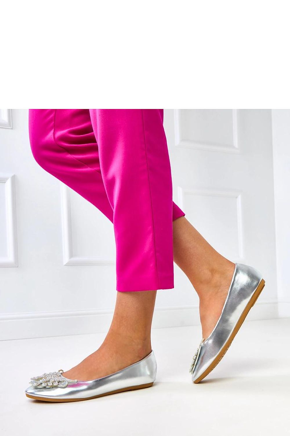   Baleriny Model Gruca GJ3092-5 Silver - Solea 