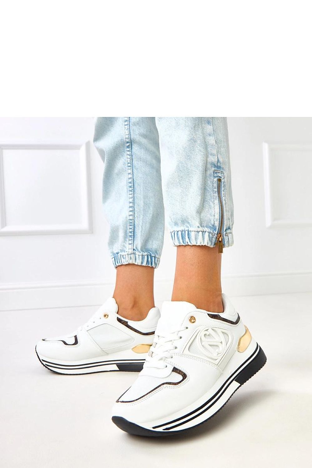   Buty Sportowe Model Matija B2064 White/Black - Solea 