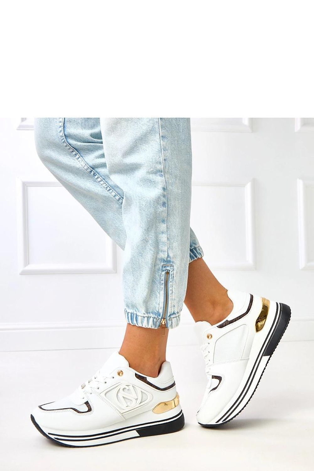   Buty Sportowe Model Matija B2064 White/Black - Solea 