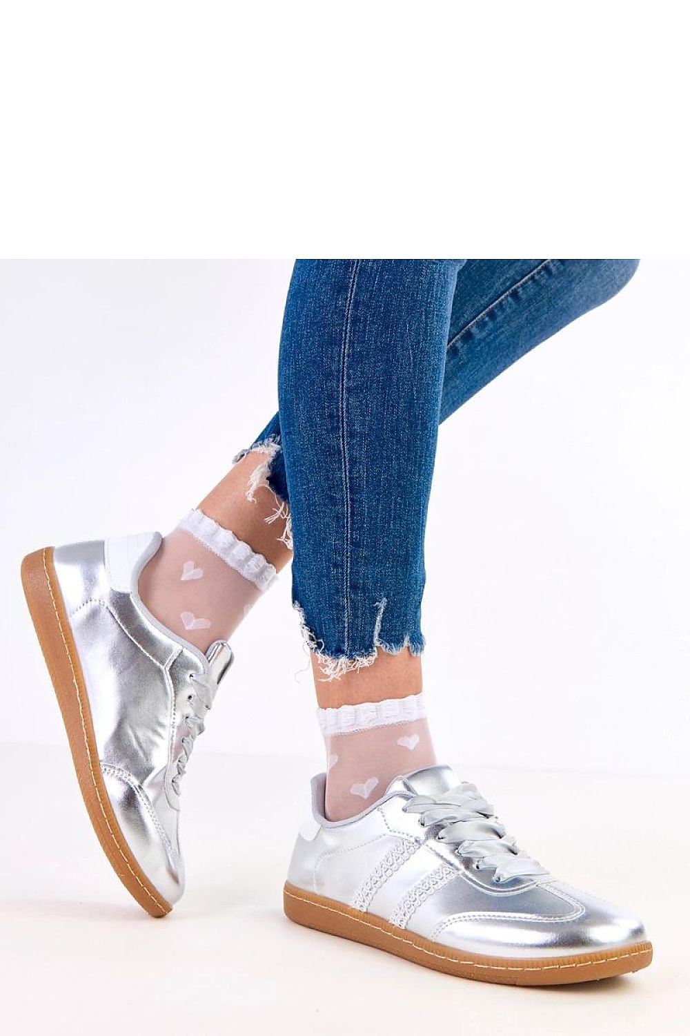   Buty Sportowe Model Madres A-110 Silver - Solea 