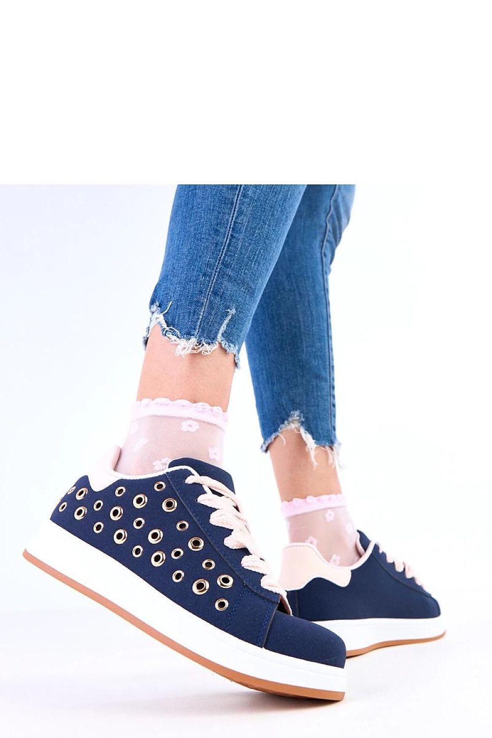   Buty Sportowe Model Adelis A-129 Navy - Solea 