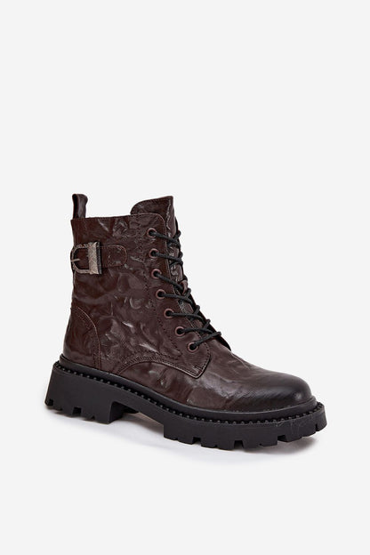   Botki Model Artiker 57C1007 Czekolada - Step in style 