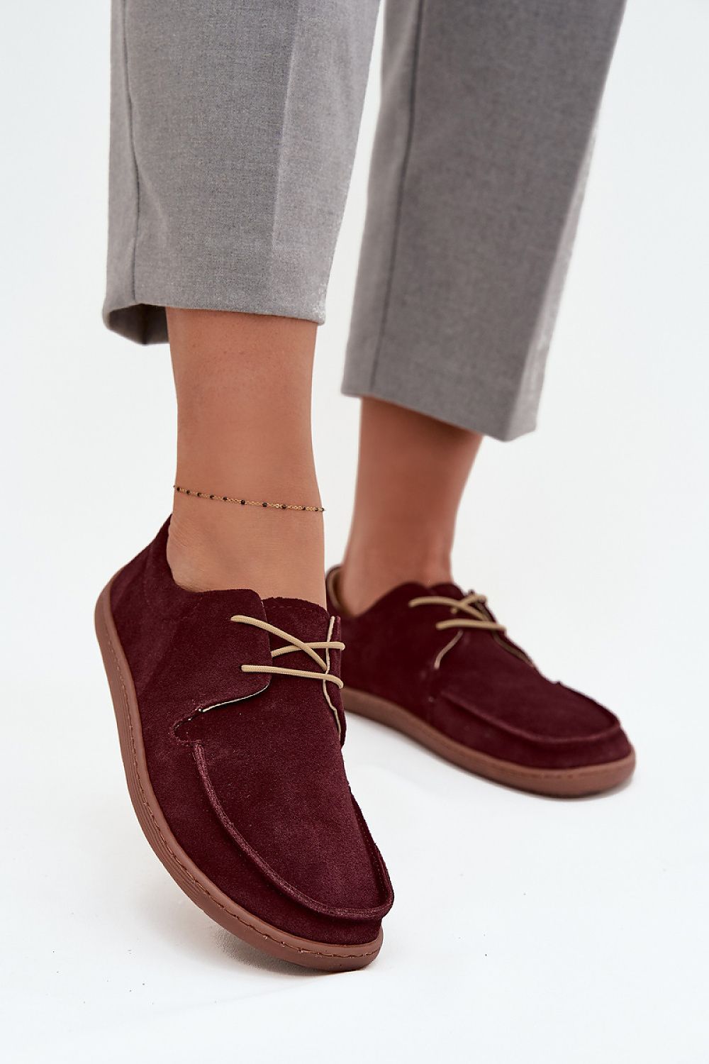   Półbuty Model Zazoo 327 Bordo - Step in style 