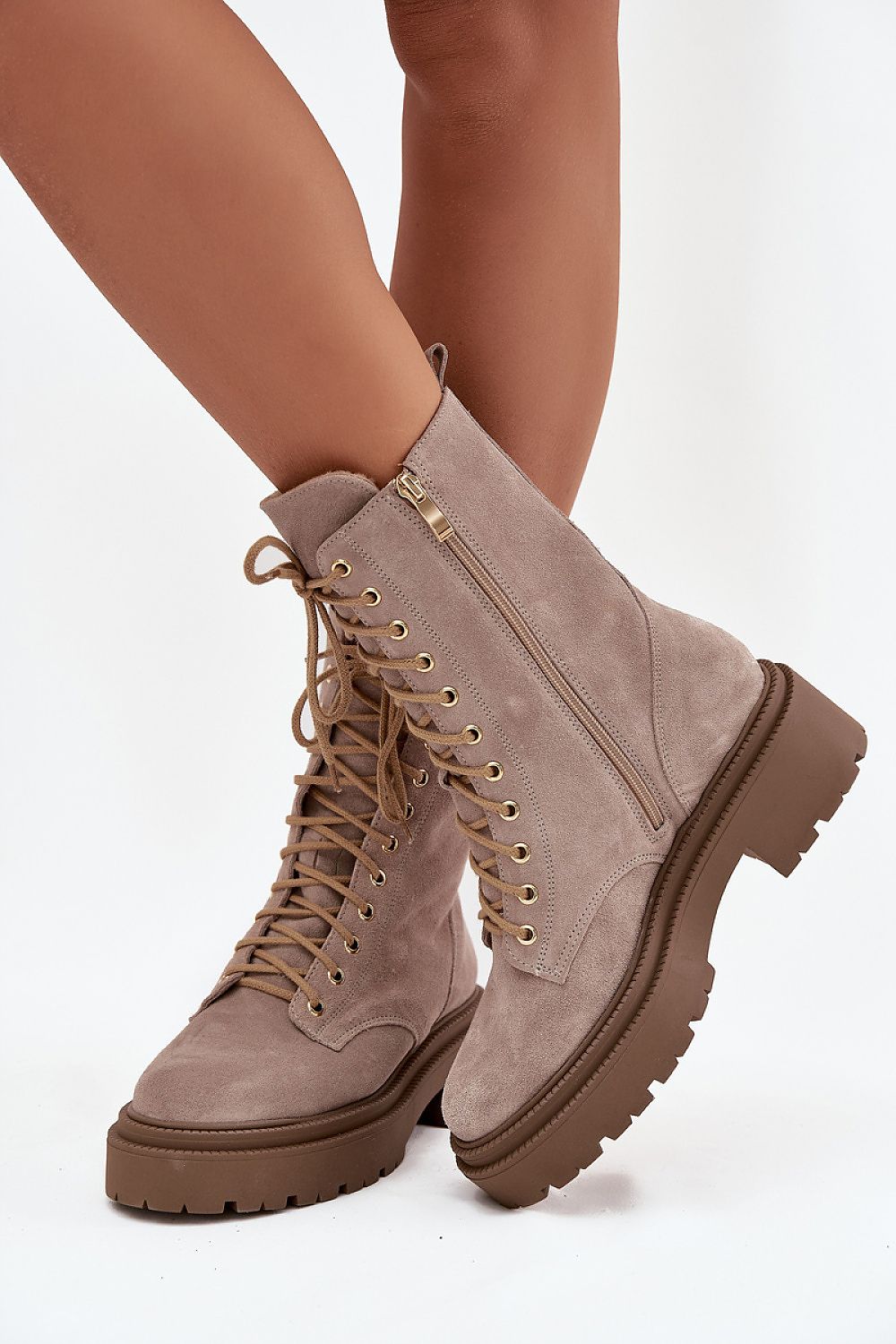   Workery Model Zazoo 4213 Beige Zamsz - Step in style 