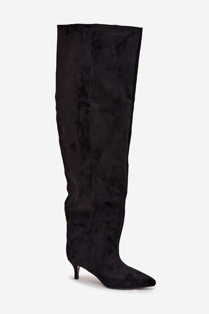   Kozaki Model Ysolienne 3307 Black Zamsz - Step in style 