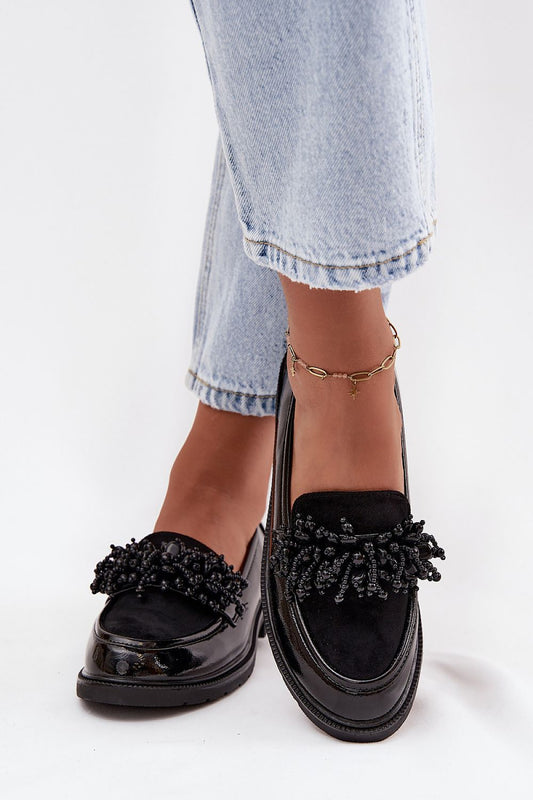   Mokasyny Model S.Barski HY52-369B Black - Step in style 