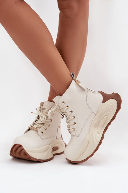   Botki Model Goe SS2N4300 Light Beige - Step in style 