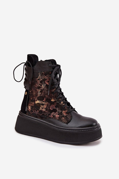   Botki Model Maciejka 07086-01 Black - Step in style 