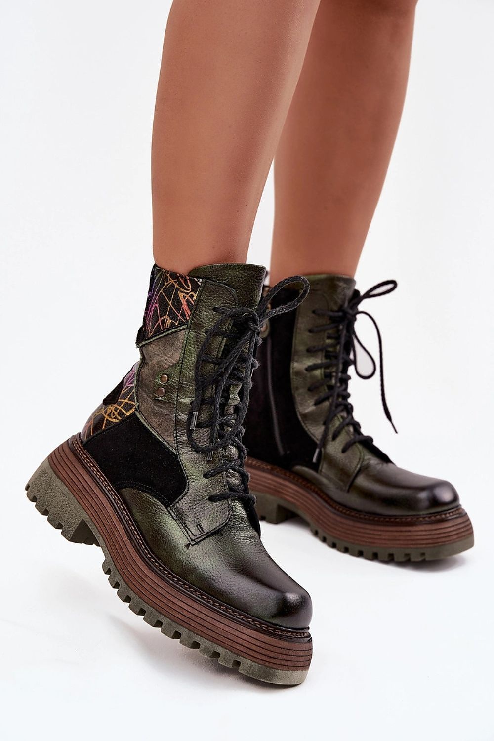   Workery Model Maciejka 07104-09 Dark Green - Step in style 