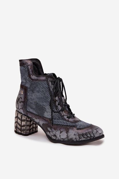   Botki Model Maciejka 06989-03 Grey - Step in style 