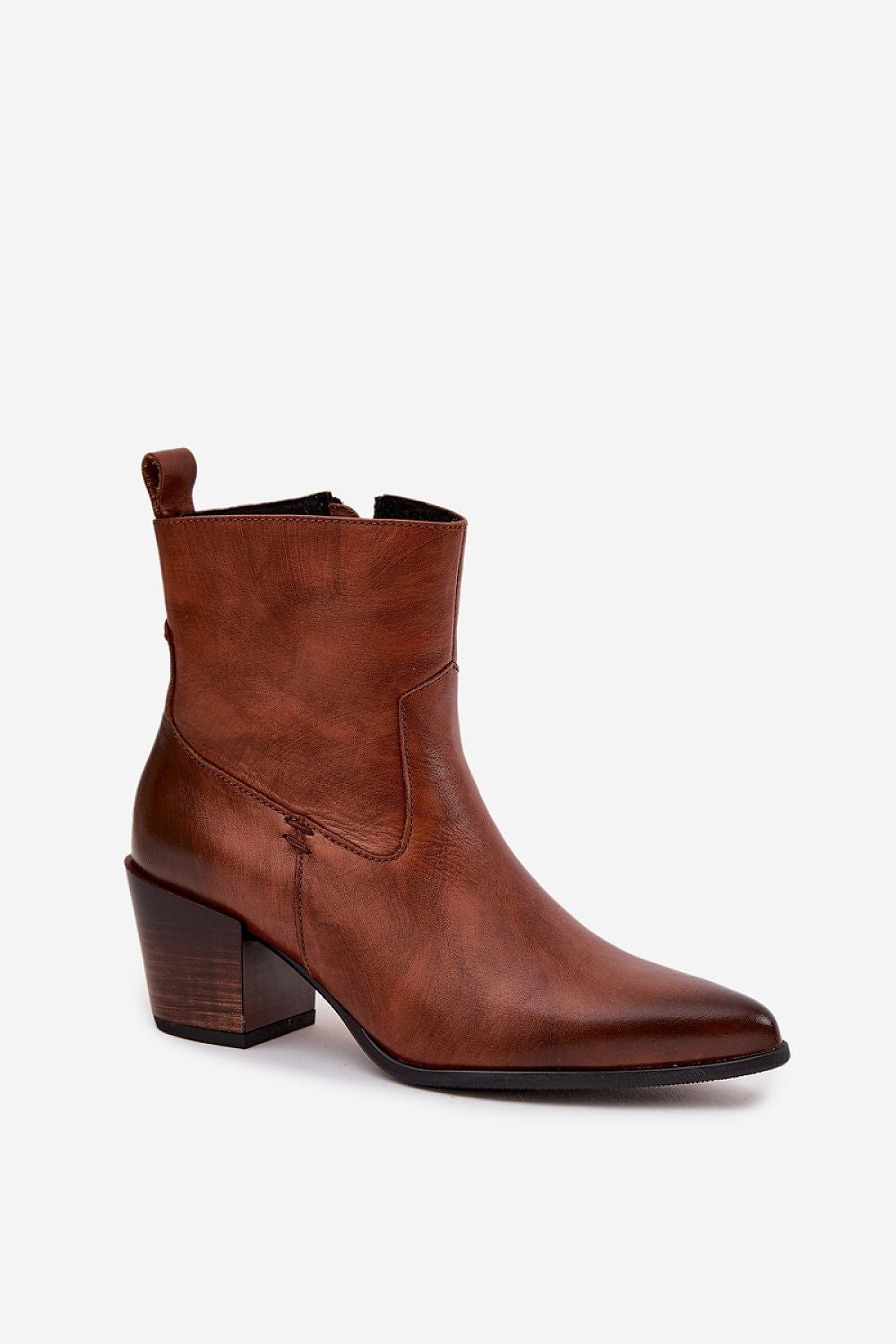   Botki Model Zazoo 60565 Brown - Step in style 