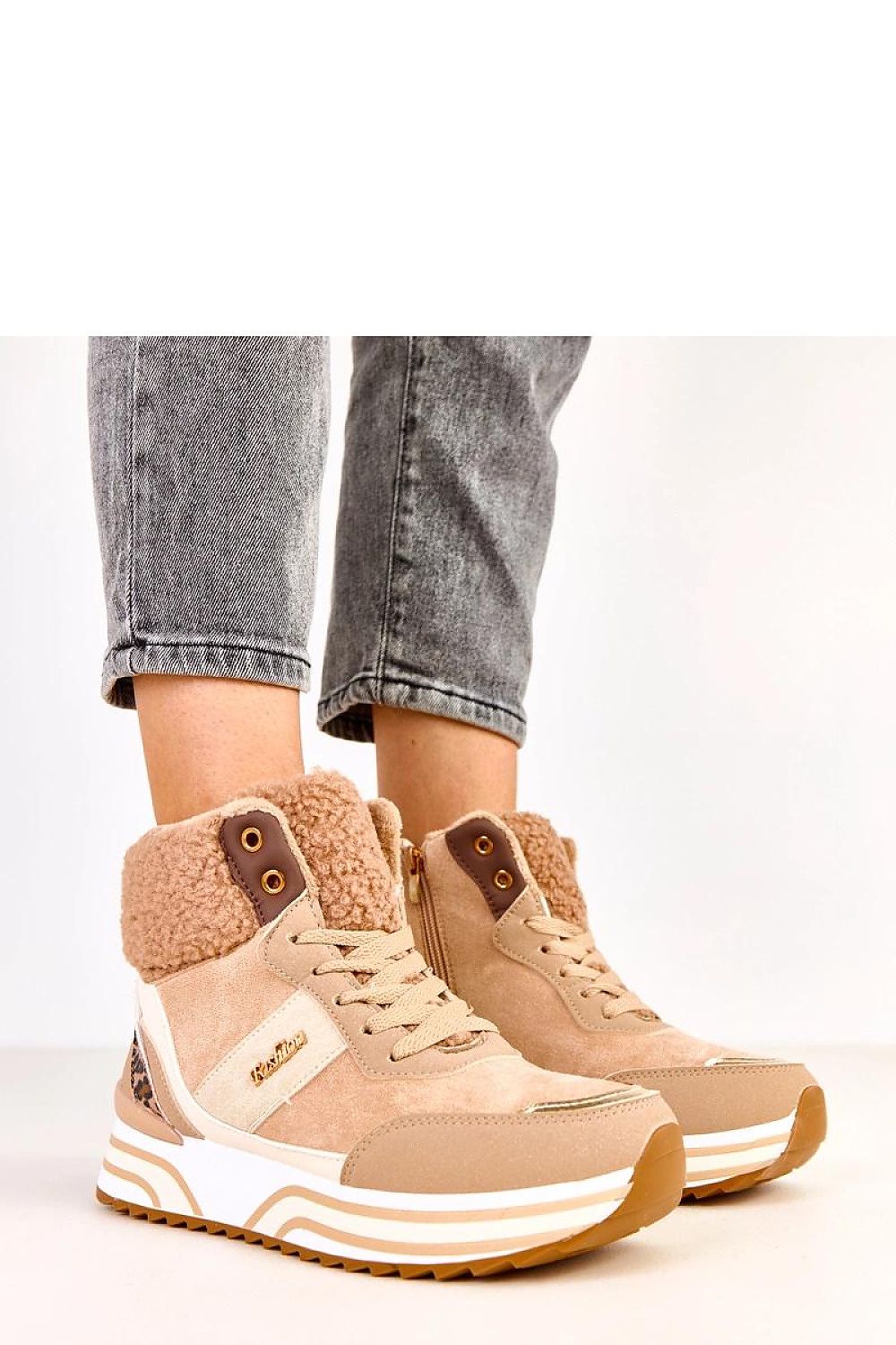   Buty Sportowe Model Mirasen EX5623-3 Dark Beige - Solea 