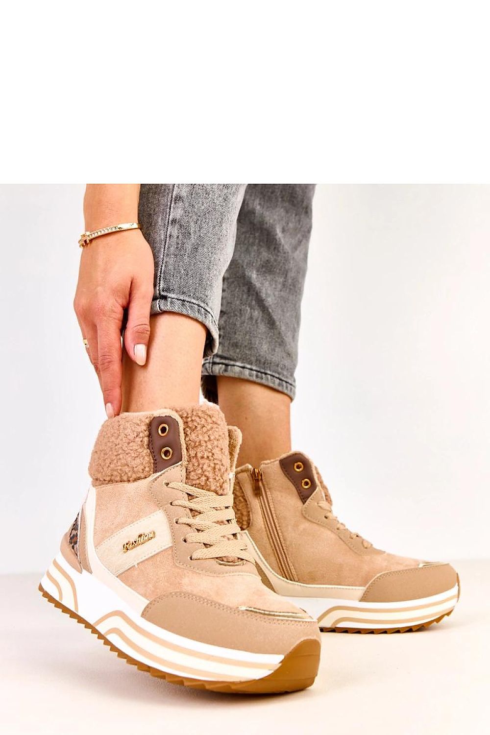   Buty Sportowe Model Mirasen EX5623-3 Dark Beige - Solea 