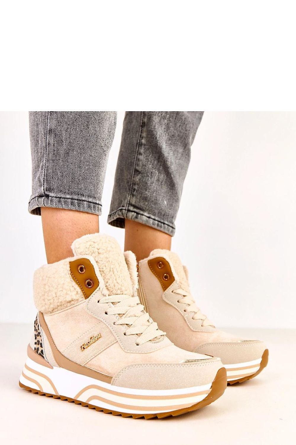   Buty Sportowe Model Mirasen EX5623-2 Beige - Solea 