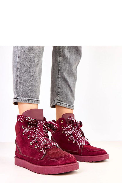   Buty Sportowe Model Klevis C2077-5 Bordo - Solea 