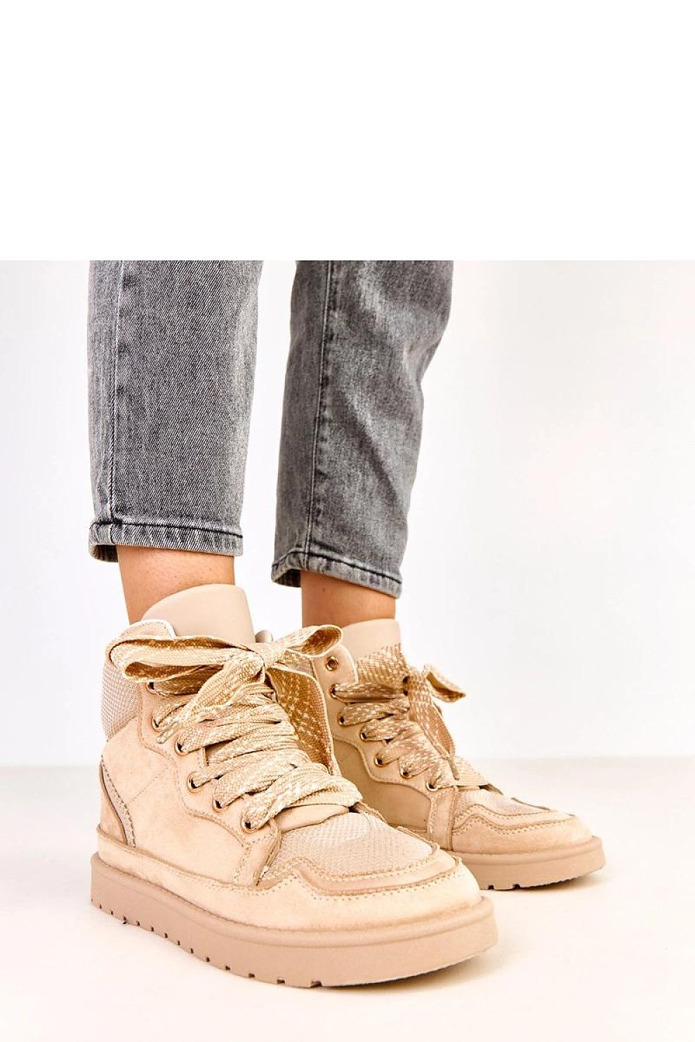   Buty Sportowe Model Klevis C2077-3 Beige - Solea 