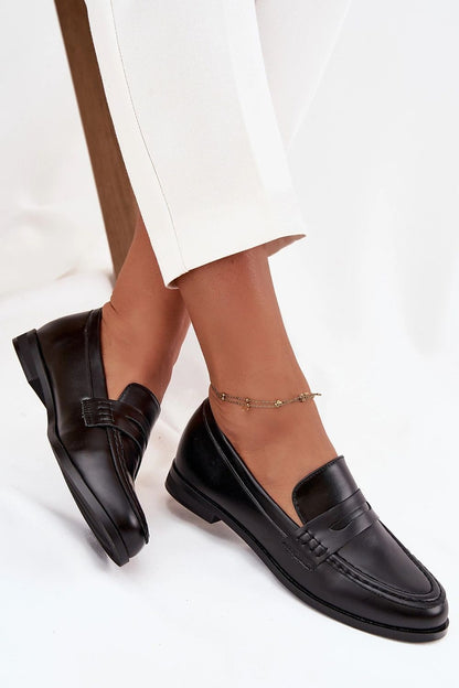   Mokasyny Model Bessina H8-1052M Black - Step in style 