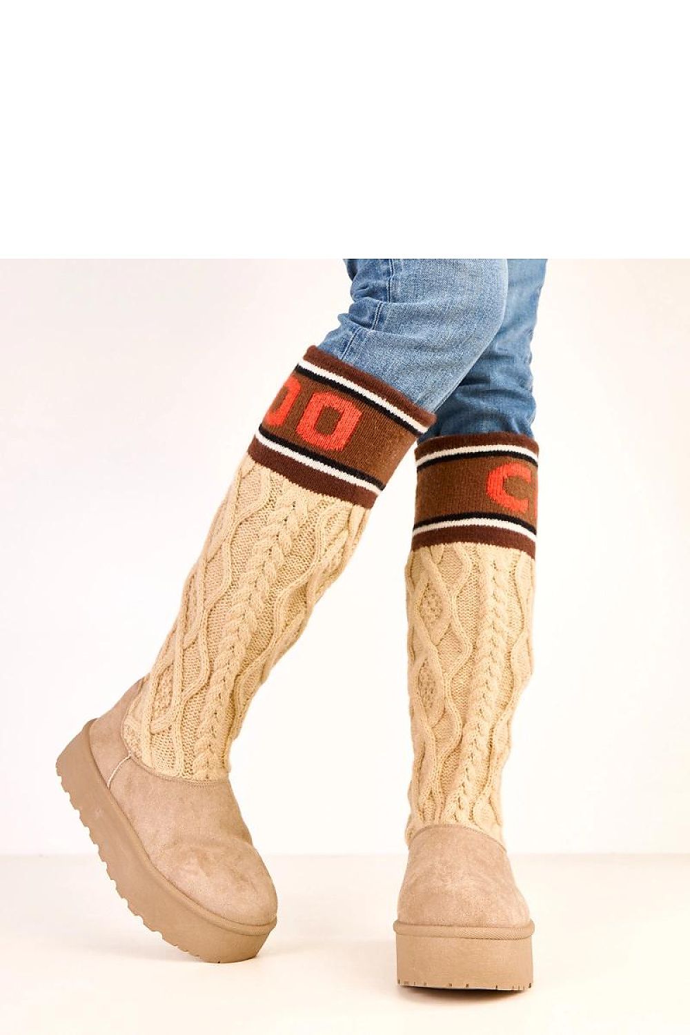   Śniegowce Model Coo Y65 Beige - Solea 