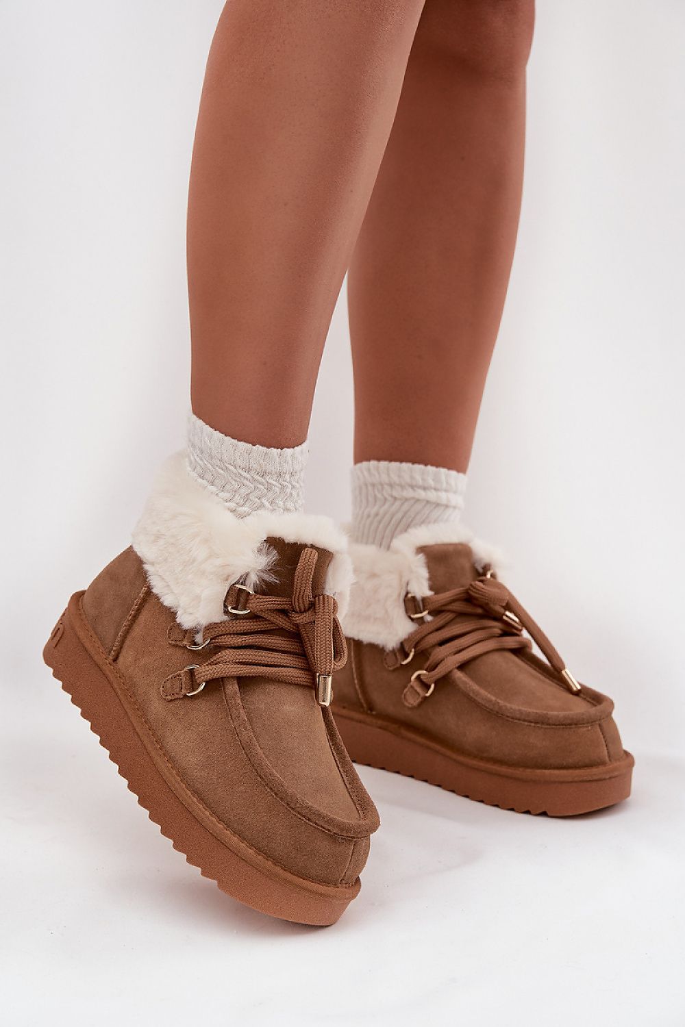   Śniegowce Model D.Franklin DFSH375006 Camel - Step in style 