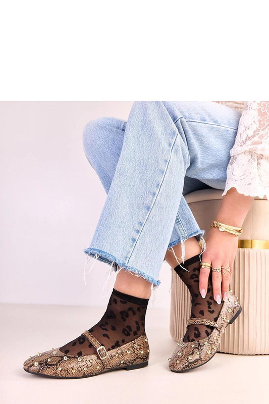   Baleriny Model Selena Q2597 Brown Snake - Solea 