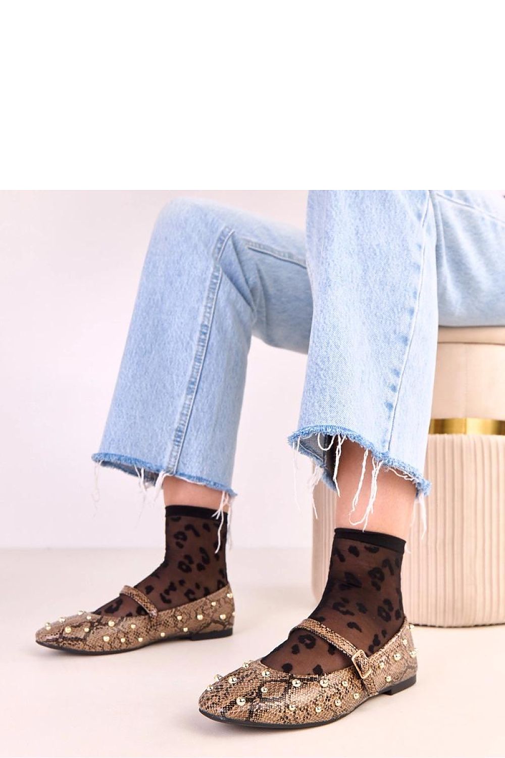   Baleriny Model Selena Q2597 Brown Snake - Solea 