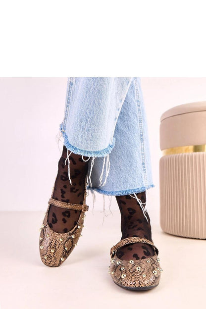   Baleriny Model Selena Q2597 Brown Snake - Solea 