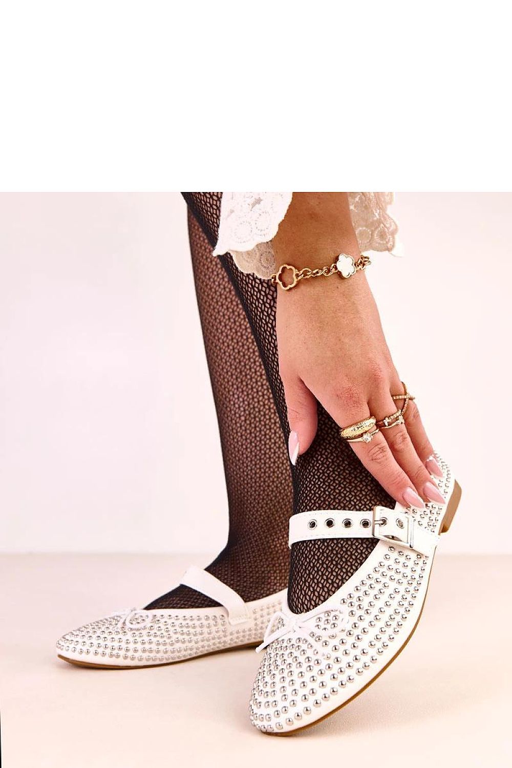   Baleriny Model Mylie Q2574 White - Solea 