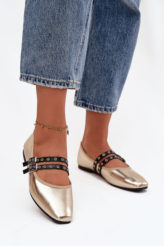   Baleriny Model Deliora 21-46 Gold - Step in style 