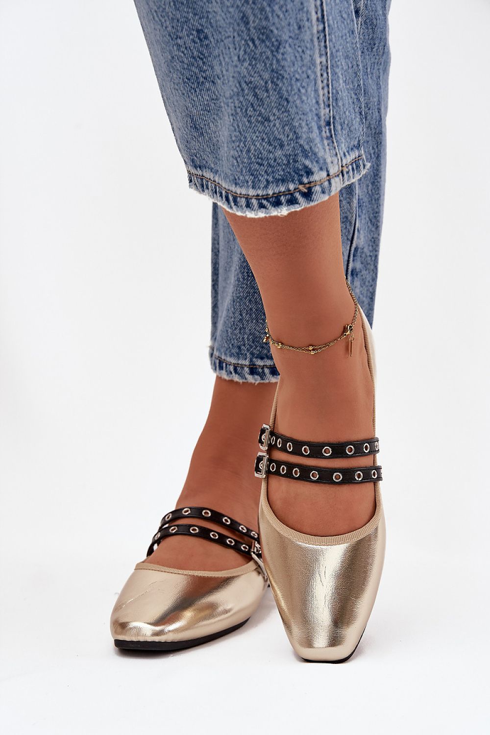   Baleriny Model Deliora 21-46 Gold - Step in style 