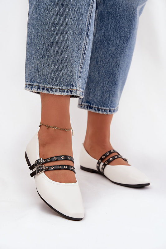   Baleriny Model Deliora 21-46 White - Step in style 