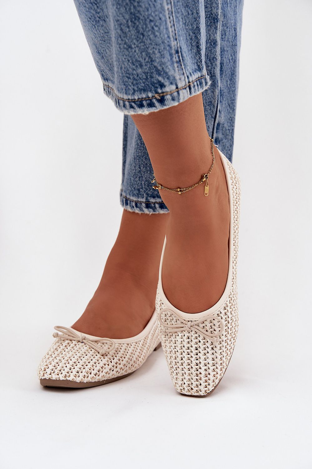   Baleriny Model Belirra 21-40 Ecru - Step in style 