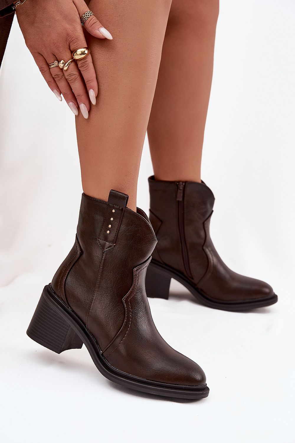   Botki Model Brilynn 1675 Brown - Step in style 