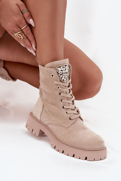   Workery Model Rosira DES837S Light Beige Zamsz - Step in style 