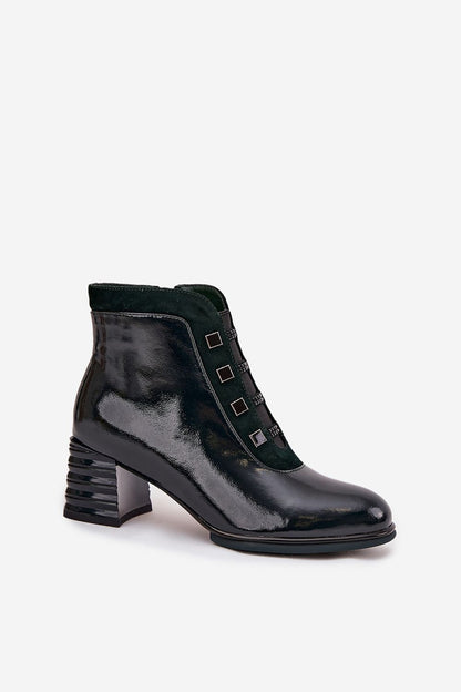   Botki Model DA CR52-696 Dark Green - Step in style 