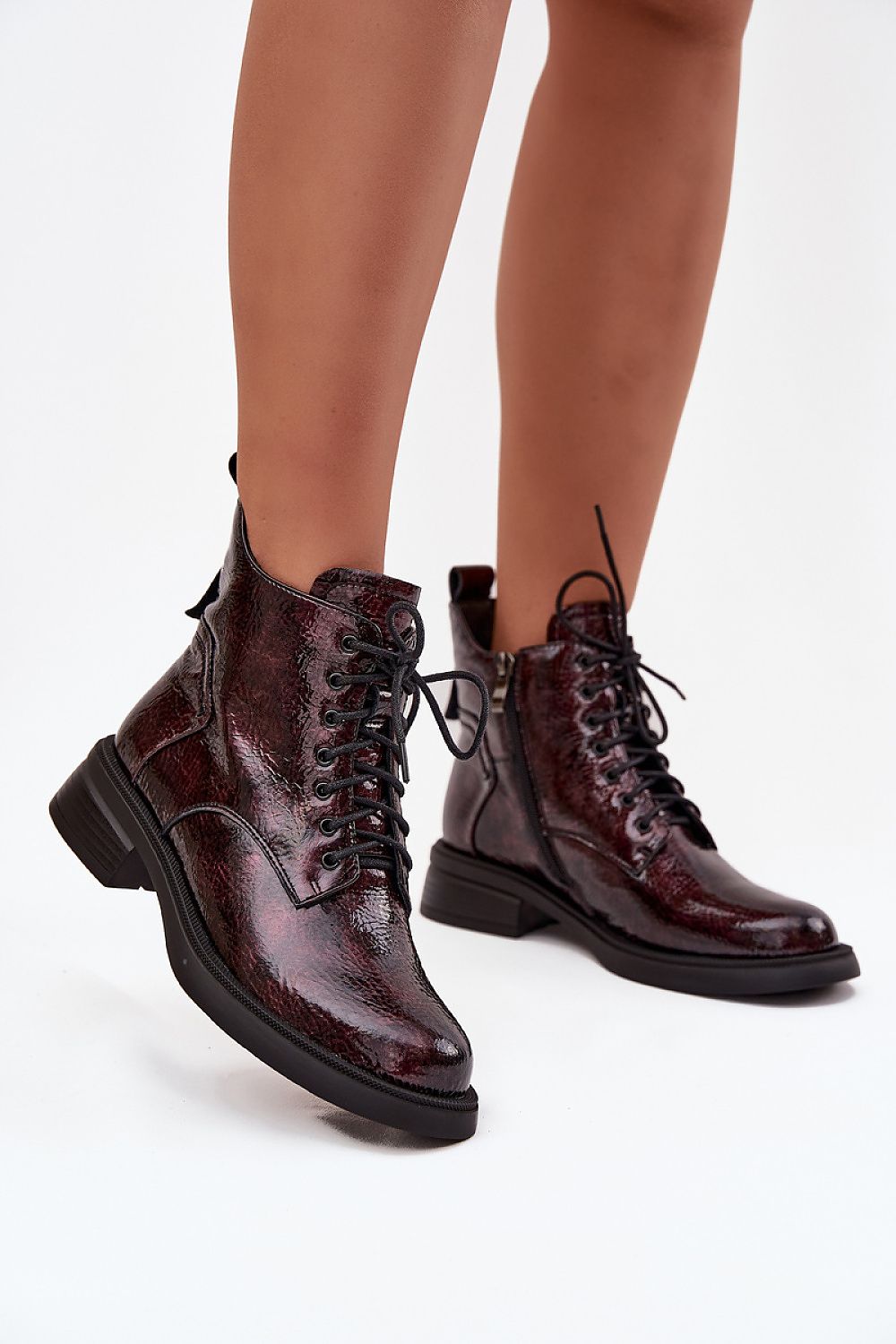   Botki Model DA LZ52-954 Bordo - Step in style 