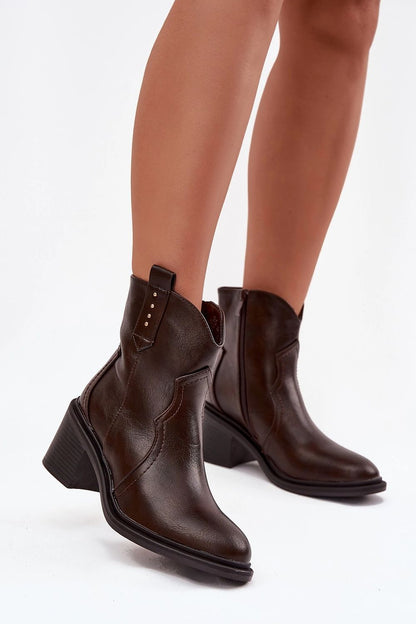   Botki Model Brilynn 1675 Brown - Step in style 