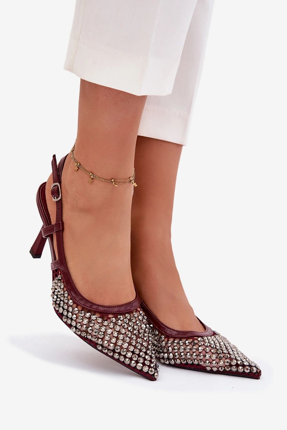   Szpilki Model Selinna JH551 Bordo - Step in style 