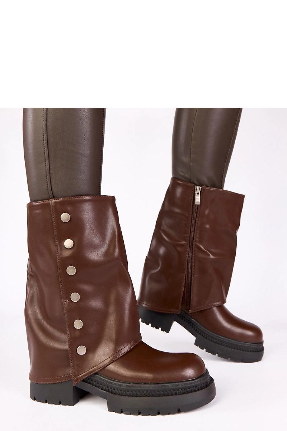   Botki Model Carla K667 Czekolada - Solea 